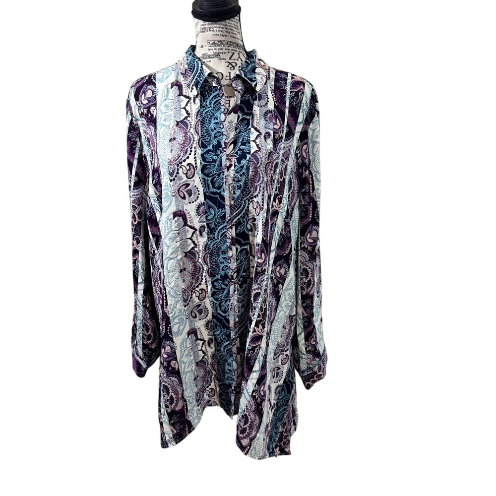 Chico's Multicolor‎ Paisley Shirt